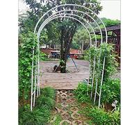 Soporte de metal resistente a la intemperie para plantas trepadoras y rosas, 120 x 220 x 40 cm, perfecto para bodas o bodas, color blanco elegante