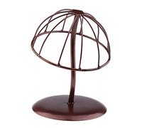 Soporte de metal resistente para sombreros con forma de cúpula, soporte para pelucas, base curvada resistente para el hogar, salón, tienda, opciones de altura de 40/30/20 cm, S