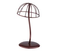 Soporte de metal resistente para sombreros con forma de cúpula, soporte para pelucas, base curvada resistente para el hogar, salón, tienda, opciones de altura de 40/30/20 cm, M