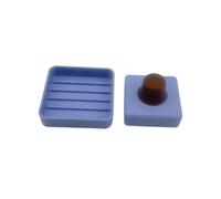 Soporte de Microfibra para Limpiador de Placas de Impresión, Limpiador de Placas de Impresión para Placas de Impresión 3D, Gris y Azul.