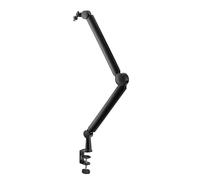 NanoRS Soporte de Micrófono Montaje en Mesa de 3/8" y 5/8" | Altura Regulable hasta 84,7 cm | Giratorio 360° | Gestión de Cables Integrada | Conducto para Cables | Carga máx. 1 kg | RS421