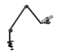 Soporte de micrófono ajustable, Admite rotación de 360°，Incluye Clip de Micro y Adaptador de Tornillo 3/8", Compatible con HyperX QuadCast S/2S, Blue Yeti, Rode PodMic,Podcast, Streaming, Estudio