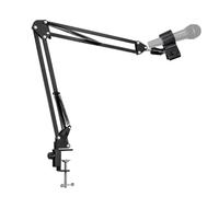 Soporte de micrófono ajustable, Admite rotación de 360°，Incluye Clip de Micro y Adaptador de Tornillo 3/8", Compatible con HyperX QuadCast S/2S, Blue Yeti, Rode PodMic,Podcast, Streaming, Estudio