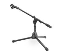 Soporte de Micrófono Bajo McGrey MSN-30 (con brazo, altura máx.: 70 cm, longitud del brazo: 42 cm, peso: 1,0 kg, incluye abrazadera para micrófono) Negro