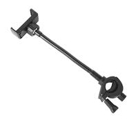 Soporte de micrófono con brazo de suelo, soporte para teléfono, soporte para teléfono, soporte para teléfono ajustable, soporte ajustable con brazo largo de cuello de flexible para batería, club