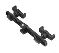 Soporte de micrófono con soporte dual para teléfono y abrazadera para tablet que soporta soportes de trípode de 1/4 pulgadas para transmisión en vivo de video y rendimiento basado en aplicaciones (2