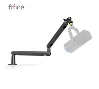 Soporte de micrófono de brazo de perfil bajo ajustable FIFINE con gestión de cables/soporte de escritorio, pluma de suspensión para Ampligame AM8-BM88 K688 BM88W