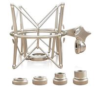 Soporte de micrófono de choque para micrófono, soporte antivibración de araña compatible con muchos micrófonos de condensador de grabación como AT2020 AT2020 USB+ Samson G Track Pro Rode NT1-A Neumann