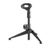 Soporte de micrófono de escritorio ajustable para podcasting en vivo y trípode de micrófono compacto y ligero soporte para micrófono de escritorio