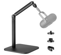 Soporte de Micrófono de Mesa, Brazo Ajustable con Adaptadores para 1/4"-3/8"-5/8", Compatible con Blue Yeti, Fifine, HyperX, Cámaras Web y DSLR, Ideal para Grabación, Podcast y Streaming