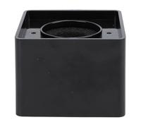 Soporte de micrófono en forma de cubo, soporte de esponja ABS, estación de bandera de micrófono para entrevista profesional para marca y configuración segura