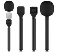 Soporte de micrófono para DJI Mic 1/2, micrófono de entrevista, entrevista, adaptador de mano con espuma, adaptador de micrófono de mano inalámbrico para DJI Mic Rode Wireless GO