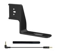 Soporte de micrófono para Insta360 X5, compatible con DJI Mic-Mini, soporte de zapata fría de aleación de aluminio resistente con cable de audio, soporte de micrófono portátil para vlogging y