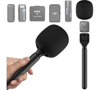 Soporte de micrófono para Rode Wireless GO 2 II, soporte de micrófono compatible con DJI Mic 2/1 Hollylandia Micrófono inalámbrico de mano, reducción de ruido, adecuado para bodas, calles y
