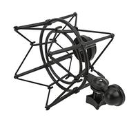 Soporte de Micrófono, Soporte de Choque de Cuerda Elástica, Metal de Uso Amplio, Efectivo para Transmisión en Vivo(negro)