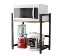 Soporte de microondas resistente, solución de almacenamiento multiusos para microondas y horno, ahorra espacio para cocinas pequeñas y encimeras