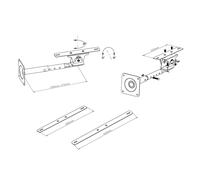 Soporte de módulo solar 5W - 30W negro para montaje en techo plano y pared...