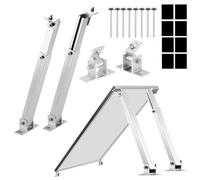 Soporte de módulo solar para balcones, techo plano, PV ajustable, 1 panel 15° - 30°