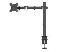 Soporte de Monitor ACT Soho, para 10-32 Pulgadas, VESA 75/100mm, Brazo de Monitor Ajustable en Altura, inclinación 180° Giro 360°, Carga máxima 8KG - AC8301, Negro