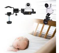 Soporte de Monitor/Cámara Universal Ajustable para Bebé, Montaje de Cámara Estable y Giratoria de 360 Grados para Cuna, 1080p