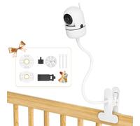 Soporte de monitor de bebé para HelloBaby, VTech, Infant Optics, ANMEATE, Nanit Pro, Eufy, Owlet, VAVA y la mayoría de soportes de cuna para monitor de bebé, soportes universales de clip de ganso