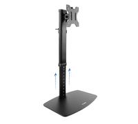 Soporte de Monitor de Sobremesa TOOOQ 17"-27", Base Estable, Altura Ajustable 360-540 mm, VESA 75x75/100x100, Hasta 6 kg, Compatible con Pantallas Curvas, Negro