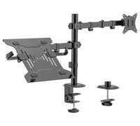Soporte De Monitor De Un Brazo Con Bandeja Para Portátil - MONLAP-1