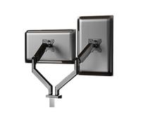 Soporte De Monitor Dual De 14-34 Pulgadas, Soporte De Pantalla Dual Ajustable, Carga De Estante De Carga De Computadora De 2-10 Kg(White)