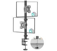 Soporte de monitor dual ONKRON para 13-34", hasta 8 kg, VESA 75x75/100x100, D...
