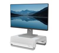 Soporte de monitor Fellowes 100016561 Breyta White regulable 15kg canal carga eco gris/blanco
