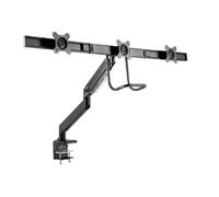 Soporte de Monitor Napofix DM4300 para Escritorio 3 Monitores 17" - 27" Negro