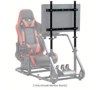 Soporte de monitor para cockpit de simulador de carreras compatible con de rueda Logitech/ G29 , One, PC, no rueda de dirección, palanca de cambios, pedales, asiento y de carreras
