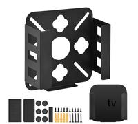 Soporte de Monitor para Mac Mini M4/M4 Pro 2024, Soporte de Pared/Debajo del Escritorio/Detrás del Monitor, Soporte de Montaje de Metal, Wall Mount Bracket Compatible con Mac Mini M4/M4 Pro y TV Box