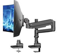 Soporte de Monitor para Pantalla Plana y Curvada de 17 - 57 Pulgadas, Muelle de Gas, Altura Ajustable, inclinable, Capacidad de Peso de 2 - 20 kg por, VESA 75/100 mm, Negro