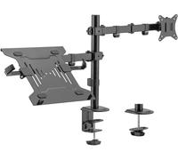 Soporte de Monitor + Portátil Ewent EW1519 Desk Mounting 13" - 32" Articulado Negro