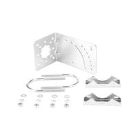Soporte De Montaje Acero Inoxidable For Antena Exterior En L Con Perno U, Tornillos Y Abrazadera Mástil