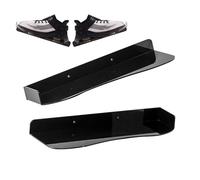 Soporte de montaje acrílico, 11,81 x 3,94 x 1,18 en Wall Mount Organizer, transparente duradero Frame, Space Saving Holder for Sneaker Collection Showcases, Retail