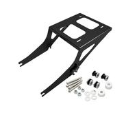 Soporte de Montaje Compatible with Maletero Motocicleta, Color Negro/Cromado, Compatible con Harle Tour Pak Fat Boy FLSTF 2008-2017 2016 2015 2013 2011 2009(Black)
