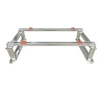 Soporte de montaje de acero inoxidable para aire acondicionado al aire libre, soporte de suelo duradero para unidades de CA divididas sin conductos, base de bomba de calor para una instalación segura