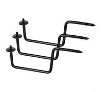 Soporte de montaje de acero para cámara de sendero con rosca de 1/4-20 para cámaras de caza instaladas en postes de árboles o vallas (3 piezas)