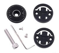 Soporte de montaje de aleación de aluminio resistente para computadoras Garmin Edge Bike y para dispositivos GPS Bryton R530 R330 R310 en bicicletas de carretera y MTB (negro)