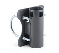 Soporte de Montaje de Antena con Abrazadera de Perno en U, Soporte en U Universal para Mástil de Acero para Plato, Ajustable de 30 a 50 Mm, Soporte de Montaje