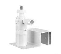 Soporte de montaje de cámara solar multifuncional, soporte de montaje ajustable para vigilancia de anillo, uso en interiores y exteriores (blanco)