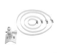 Soporte de montaje de cámara Soporte de pared ajustable con anillo de acero Rotación de 360 grados para EufyCam para ARLO Ring Outdoor Indoor Pole Ceiling