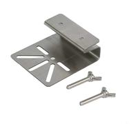 Soporte de montaje de canalón de metal para Eufy, para cámara de seguridad solar SoloCam S340 E30, instalación segura al aire libre, resistente a la intemperie, fácil instalación, plateado