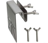 Soporte de montaje de canalón de metal, para Eufy SoloCam S340E30, soporte de cámara solar, resistente a la intemperie, soporte de canalón, color plateado