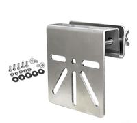 Soporte de montaje de canalón de metal, para EufyCam S3 Pro, cámara de seguridad solar resistente a la intemperie, kit de instalación al aire libre, plateado, 9 x 8,5 x 3,5 cm, sistema de montaje