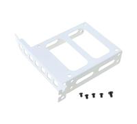 Soporte de montaje de disco duro de 6.3 cm/8.9 cm con ranura de metal, soporte de montaje en panel trasero, bandeja adaptadora de discos duros, estante de unidad de estado sólido