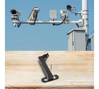 Soporte de montaje de esquina de pared para CCTV y proyectores, diseño de metal con brazo largo ajustable para un fácil control direccional (35 cm)
