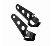 Soporte de montaje de faro, 2 piezas 28 mm-34 mm Soporte de montaje de faro de motocicleta Abrazaderas de lámpara de cabeza Soporte de horquilla para motocicleta universal(Negro)